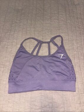 Gymshark Purple Strappy Seamless Sports Bra